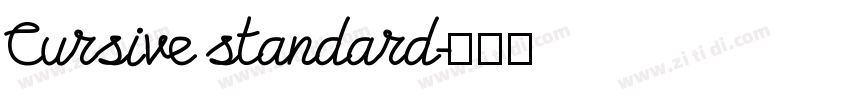 Cursive standard字体转换